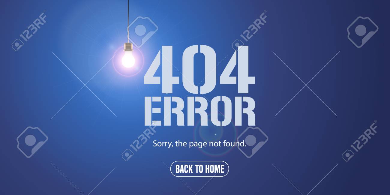 Template 404 error page vector illustration